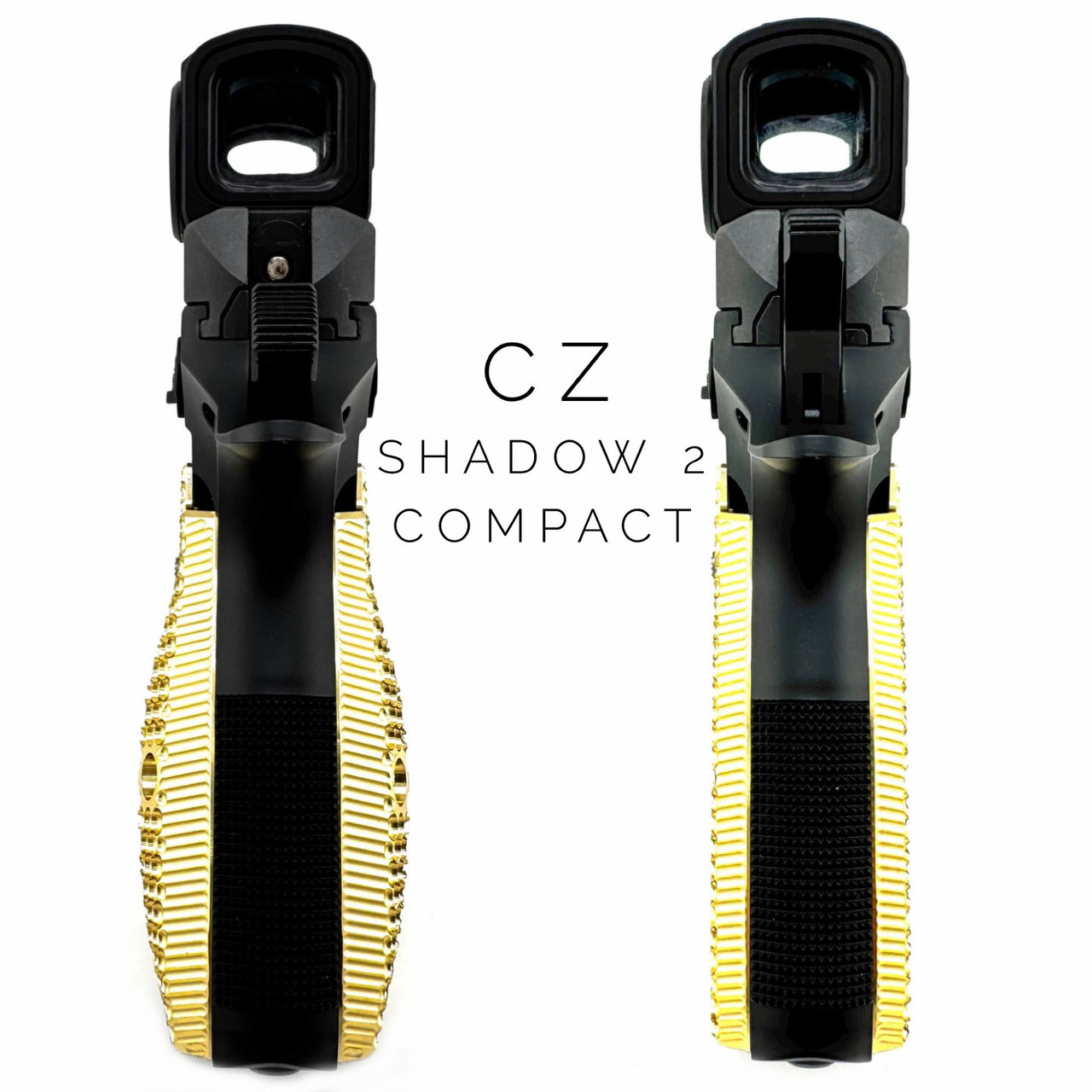 PD | CZ 75/Shadow 2 Compact Grips – Palm Swell/Thin – Brass/Copper