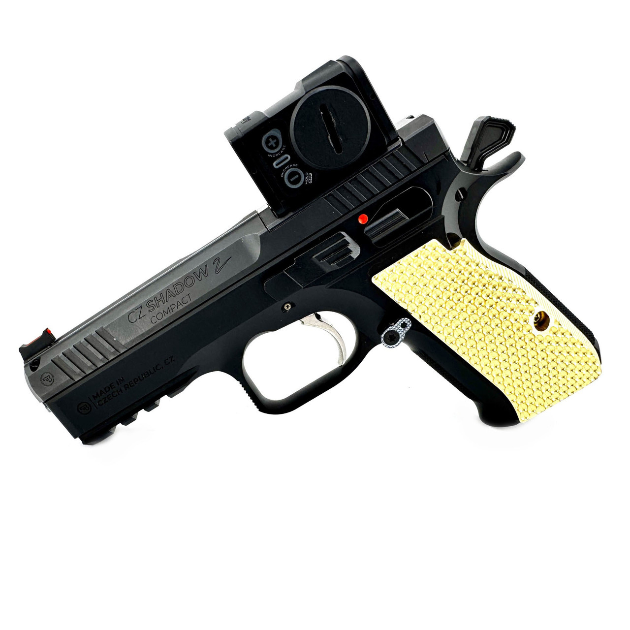 PD | CZ 75/Shadow 2 Compact Grips – Palm Swell/Thin – Brass/Copper