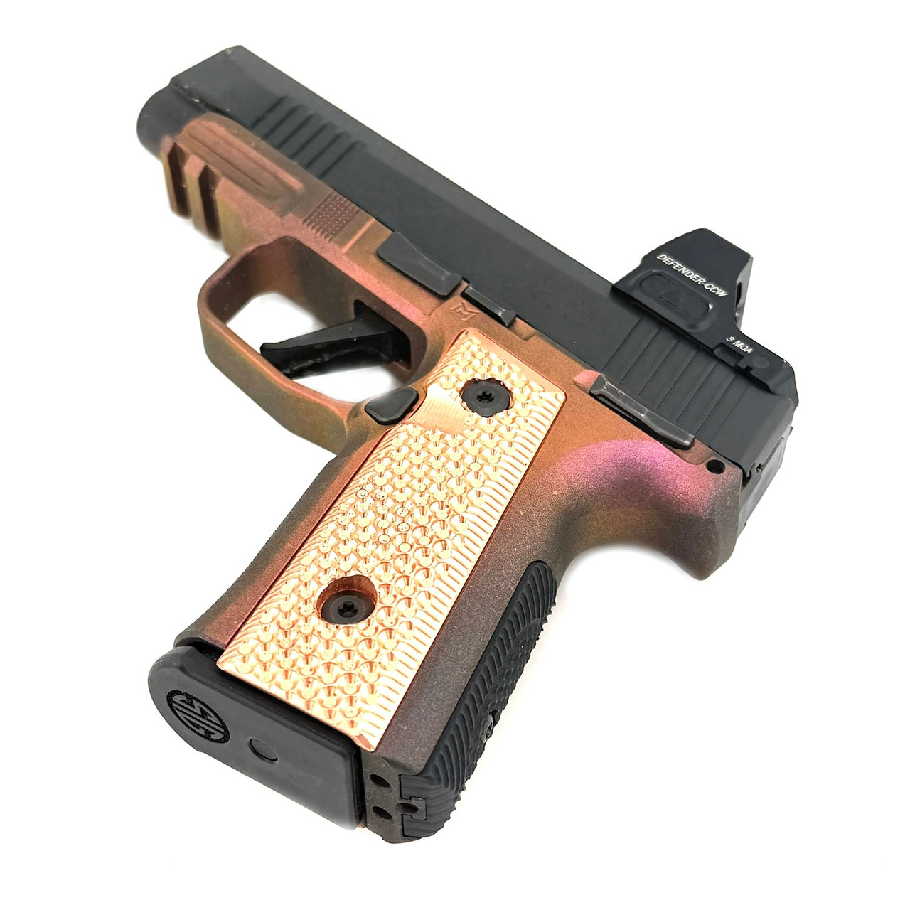 PD | P365 Commander Gen2 12rd Grips – Brass/Copper/Aluminum
