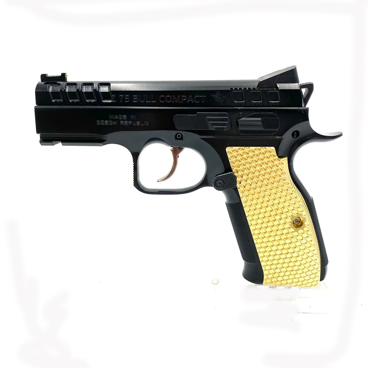 Patriot Defense CZ 75/Shadow 2 Grips – Palm Swell Low, Brass
