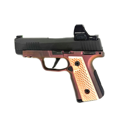 PD | Mischief Machine Sig P365 Commander Gen2 12rd - Grips - Brass/Copper/Aluminum