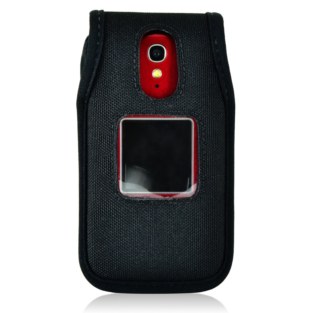 Greatcall Jitterbug Flip Black Nylon Belt Clip Phone Case