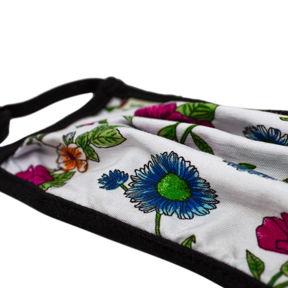 Download Washable Face Mask Reusable Floral Color Print Cotton ...