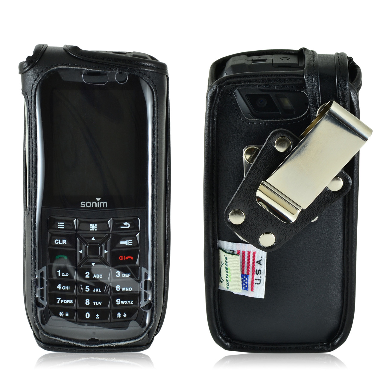 スマートフォン本体 ベルカンプ Sonim XP5 Leather Fitted Case, heavy duty Belt Clip