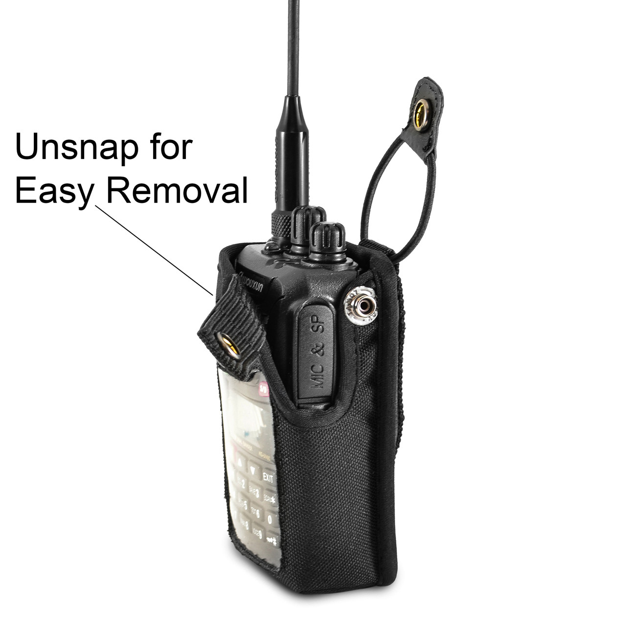 Wouxun KGUV2D and KGUV3D Belt Carry Holder Case by Turtleback, Black