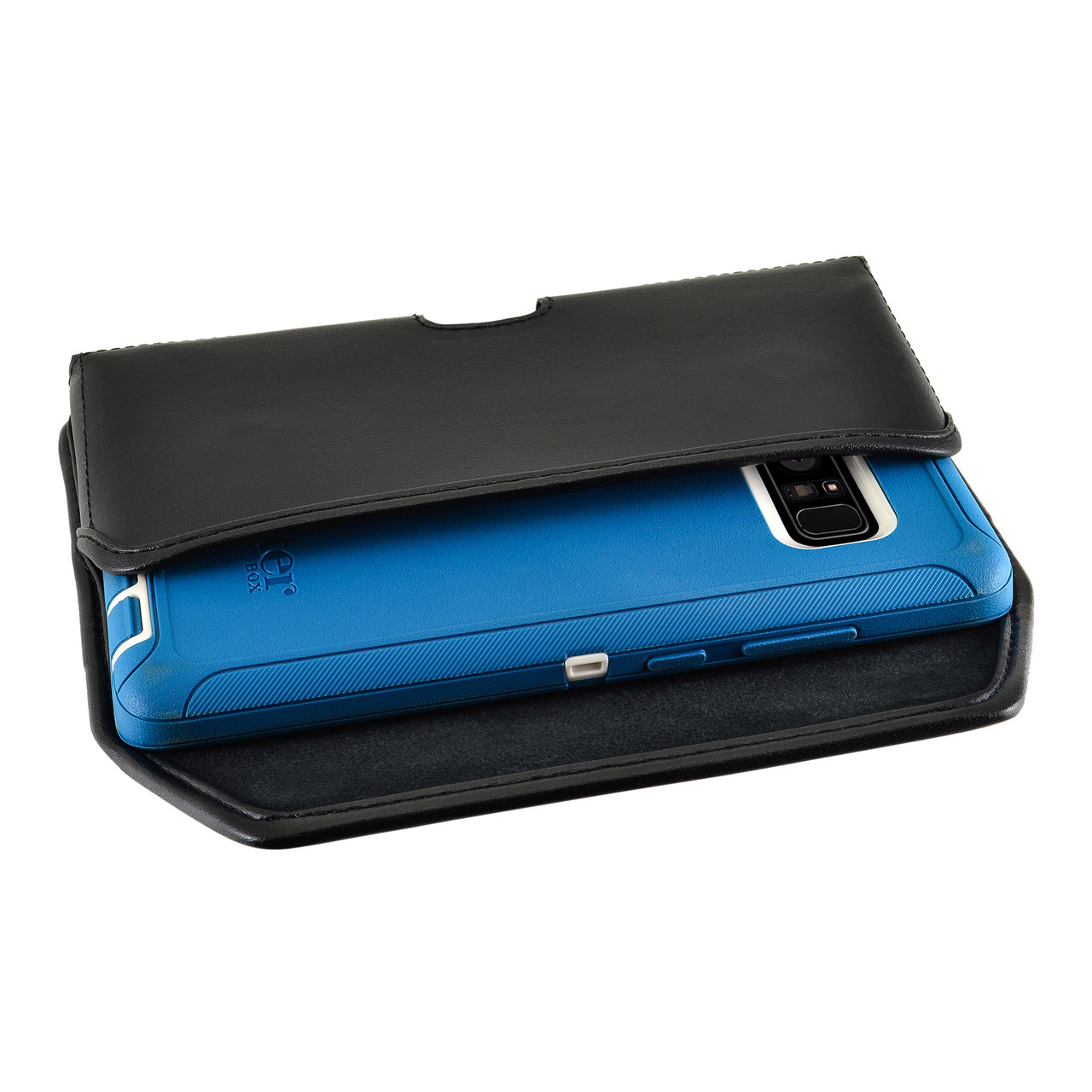 Galaxy Note 8 Leather Holster for Otterbox DEFENDER Case Black Clip and ...