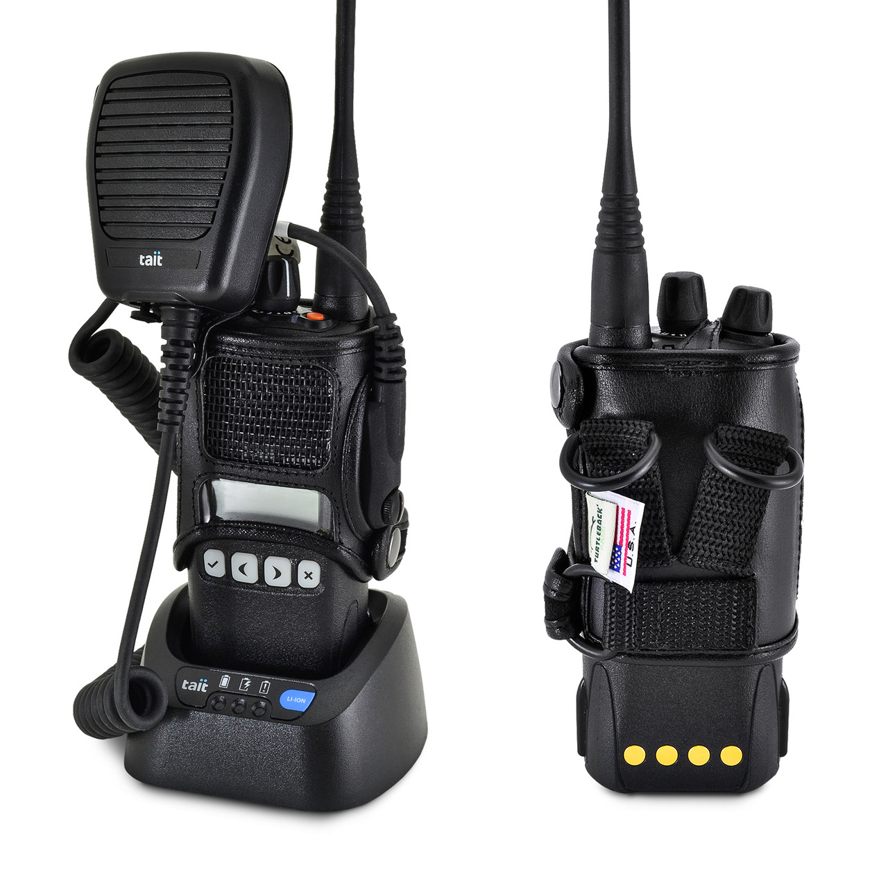 TAIT TP8100 Radio DRings Fire Police Two Way Radio Belt Case
