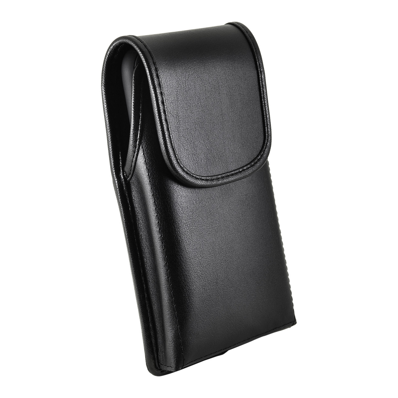 Turtleback Holster Made For Apple IPhone 8 & IPhone 7 With OB Defender Or Bulky Cases, Black Vertical Belt Case Leather Pouch With Executive Belt Clip