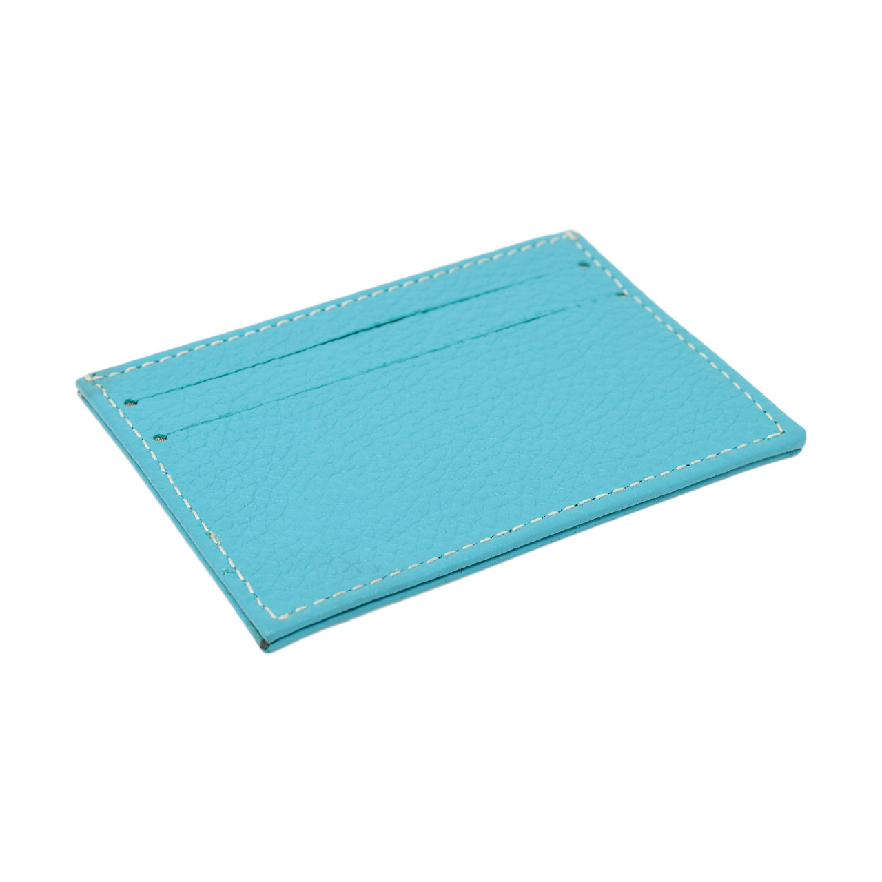 Leather Front Pocket Wallet with RFID Blocking in TEAL - Turtleback