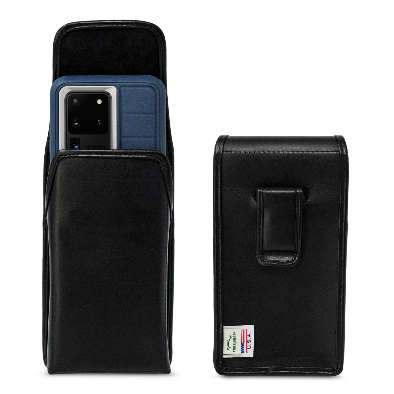 For Samsung Galaxy S23 S22 S21 S20 S10 9 Luxury Leather Trunk Holder Square  Case