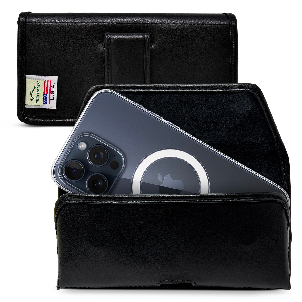 Turtleback Holster Designed for iPhone 15 Pro Max & Plus Belt Case