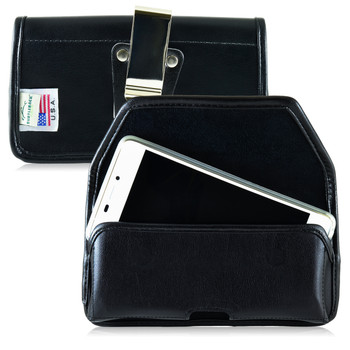 BLU Vivo Air Leather Holster Case Metal Belt Clip