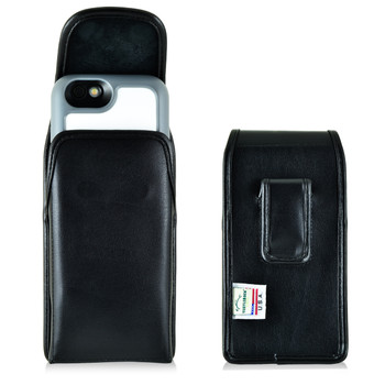 Mophie Juice Pack H2PRO iPhone 6S Holster H2PRO iPhone 6S Belt Clip Case, Executive Belt Clip, Vertical Black Leather Pouch - Magnetic Flap Closure