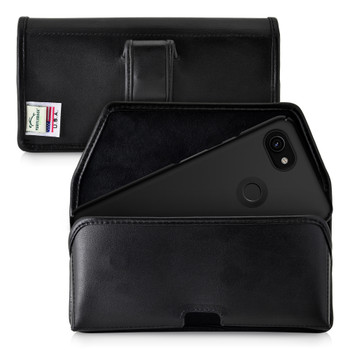 Custodia Con Clip Da Cintura In Nylon Per Google Pixel 3 XL, T MAN, Nera, Universale