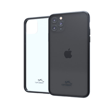 Hybrid Case for Apple iPhone 11 Pro 5.8 Inch with Anti-Scratch Ultra Clear Back and Black Sides, shockproof