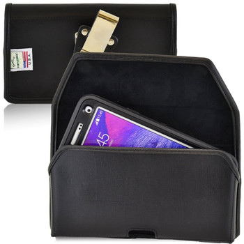 Note 4 Extended Horizontal Leather Rotating Clip Holster