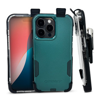 Balastec® iPhone 16 PROMAX , 15 14 13 PROMAX Unbreakable Belt Clip Holster fits with a SYMMETRY & COMMUTER or SIMILAR SIZE case, Removable Swivel Belt Clip, WATCH THE VIDEOS - Phone Case Not Included