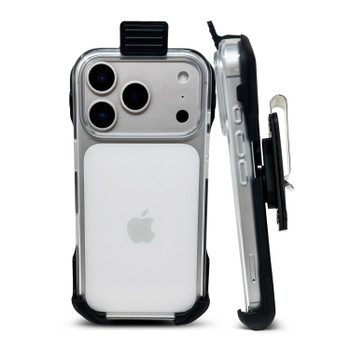 Balastec® for Phone 17 Pro or 17 Air Unbreakable Balastec 1.75" Resin-Metal Belt Clip Fits Slim MagSafe or TechWoven Style Cases or Smilar Size Case