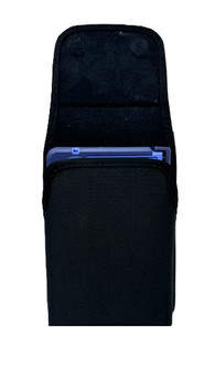 Turtleback Belt Clip for Samsung Z Fold8 -Large- Fits with Defender Bulky Style Cases - Black Nylon Vertical Belt Holder, Magnetic Closure HD Rotating Belt Clip