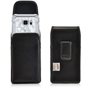 Galaxy S6 Active Vertical Leather Fixed Clip Holster