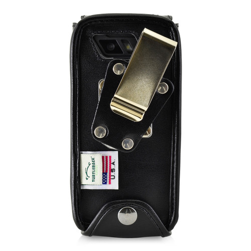 Sonim XP5s Black Leather Fitted Case Rotating Removable heavy duty