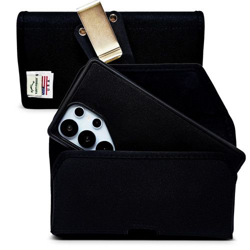 Samsung Galaxy Nylon Holster for Galaxy S26 Ultra, S25 Ultra to S20Ultra - Medium - Phone Pouch With Heavy Duty Belt Clip - Fits Symmetry Medium size Cases