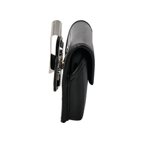 Black Mini Leather Belt Pouch, Ideal for credit or business cards