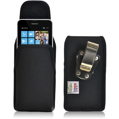 Nokia Lumia 635 Vertical Nylon Holster, Metal Belt Clip