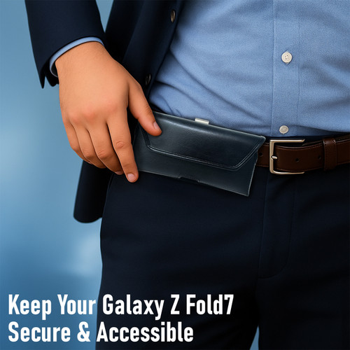 Galaxy Z Fold8 Ultra 2026, Fold7 2025 Belt Clip Thin Clear Style