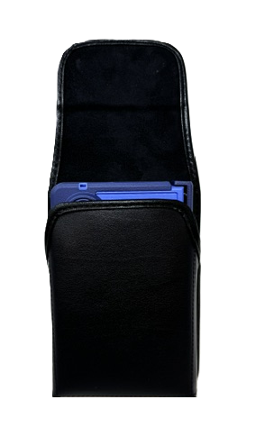 Turtleback Belt Clip for Samsung Z Fold8 -Large- Fits with Defender Bulky Style Cases, Black Leather Vertical Belt Holder Magnetic Closure HD Rotating Belt Clip