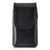ZTE Cymbal Z320 Black LEATHER Magnetic Closure Case Heavy Duty Rotating Belt Clip