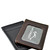 Front Pocket Wallet ID Window Minimalist Slim Card Holder with RFID Blocking Thin Genuine BLACK Leather