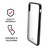 Hybrid Case for Apple iPhone X + XS 5.8 Inch with Anti-Scratch Ultra Clear Back and Black Sides, shockproof