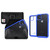 Tough Defense Combo for iPhone 11, Blue/Clear Drop Test Case + Horizontal Pouch, Leather Clip