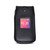 Alcatel GO FLIP 3 4052W & SMARTFLIP 4052R Black LEATHER Flip Phone Fitted Case Metal Removable Clip