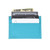 Leather Front Pocket Wallet with RFID Blocking in TEAL