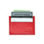 Thin Front Pocket Wallet RFID Blocking Red Leather