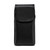 Pixel 6 Pro / Note 20 Ultra Vertical Belt Holster Case Black Leather Pouch with Executive Belt Clip
