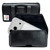 iPhone 17Pro and 17Air -Small- Fits w/ Slim MagSafe Style Cases, Premium Black Leather Horiz. Belt Holster, Magnetic Closure, Leather Wrapped Belt Clip