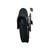 iPhone 14 13 12 (Standard and Pro models) Black Nylon Horizontal Holster with Heavy Duty Rotating Clip, Made in the USA