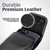 iPhone 17Pro and 17Air -Small- Fits w/ Slim MagSafe Style Cases, Premium Black Leather Vertical Belt Holster Magnetic Closure Leather Wrapped Belt Clip