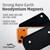 iPhone 18 ProMax / 17 ProMax Belt Clip -Small- Fits Slim Style Cases, Premium Black Nylon Horizontal Holder, Magnetic Closure Rotating Belt Clip