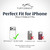 iPhone 17 ProMax, 17 Plus -Small- Fits w/ Slim MagSafe Style Cases, Premium Black Leather, Vertical Belt Holder, Magnetic Closure HD Rotating Belt Clip