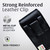 iPhone 18 Pro / 17 Pro Belt Holder -Large- Premium Black Leather Vertical Belt Loop Clip Magnetic Closure Fits Defender Bulky Cases,Belt Loops Leather Wrap Clip