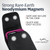 iPhone 17Pro and 17Air -Large- Fits w/ Defender Bulky Style Cases - Premium Black Nylon, Vertical Belt Holder, Magnetic Closure HD Rotating Belt Clip