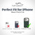 iPhone 17Pro and 17Air -Large- Fits w/ Defender Bulky Style Cases - Premium Black Nylon, Vertical Belt Holder, Magnetic Closure HD Rotating Belt Clip