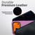 iPhone 18 ProMax / 17 ProMax Belt Clip -Large- Premium Black Leather Horizontal Belt Holder with Magnetic Closure, Fits Defender Bulky Cases, HD Rotating Clip