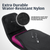 iPhone 17 ProMax, 17 Plus -Large- Fits w/ Defender Bulky Style Cases - Premium Black Nylon, Vertical Belt Holder, Magnetic Closure HD Rotating Belt Clip