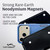 iPhone 18 Pro / 17 Pro Belt Clip -Medium- Premium Black Leather Horizontal Belt Holder with Magnetic Closure Fits Shockproof Commuter Cases, HD Rotating Clip