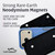 iPhone 18 Pro / 17 Pro Belt Clip -Medium- Premium Black Nylon Horizontal Belt Holder with Magnetic Closure, Fits Shockproof Commuter Cases, HD Rotating Clip